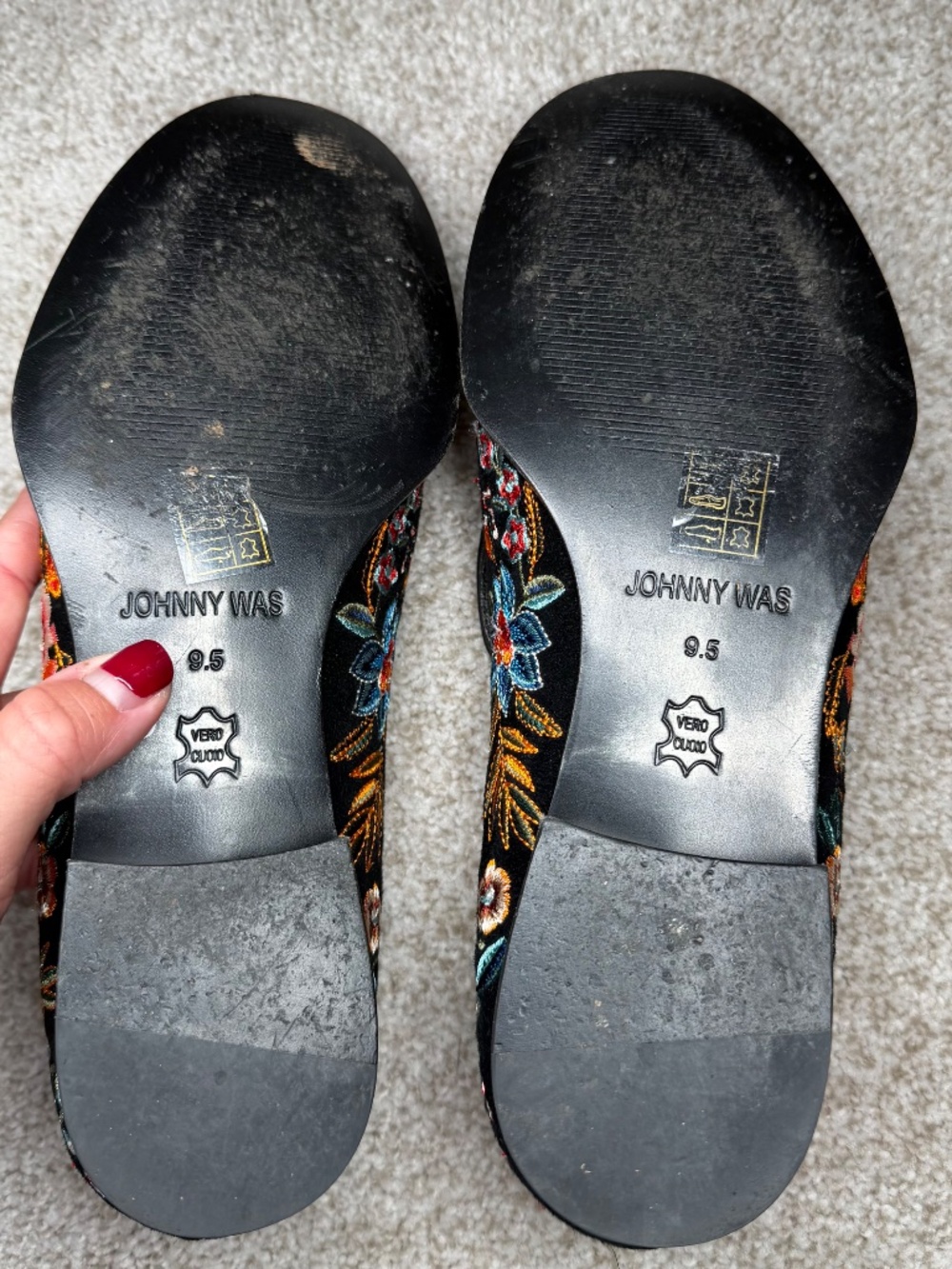 Johnny Was Darnahta Smoking Loafer Velvet Floral 9.5 - Picture 5 of 5